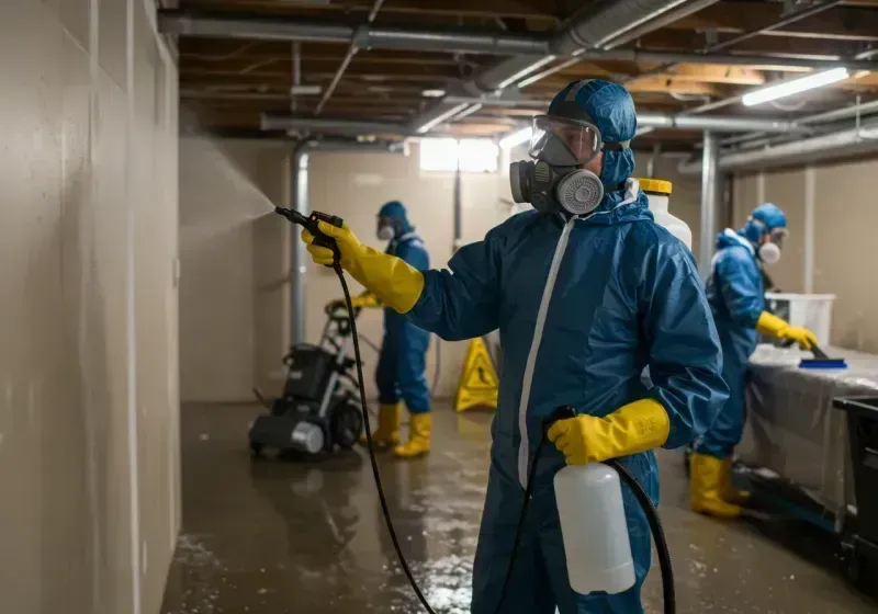 Basement Sanitization and Antimicrobial Treatment process in East Elmhurst, NY